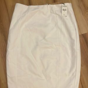 Express white pencil skirt